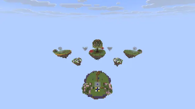 Elderwood: 4 team islands, 4 diamond islands, the emerald centre